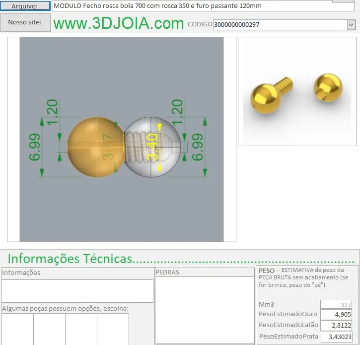 3000000000297 ficha lilas