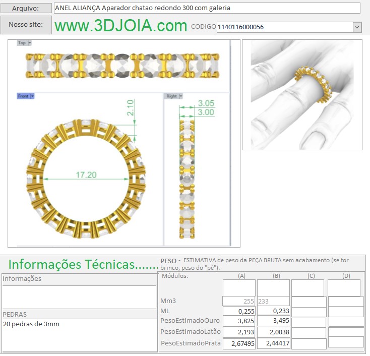 ANEL ALIANÇA Aparador chatao redondo 300 com galeria 1140116000056 N14 FICHA a - Copia (2)