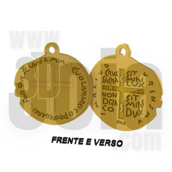 PIGENTE Santo medalha das duas cruzes 2700 3000000001991