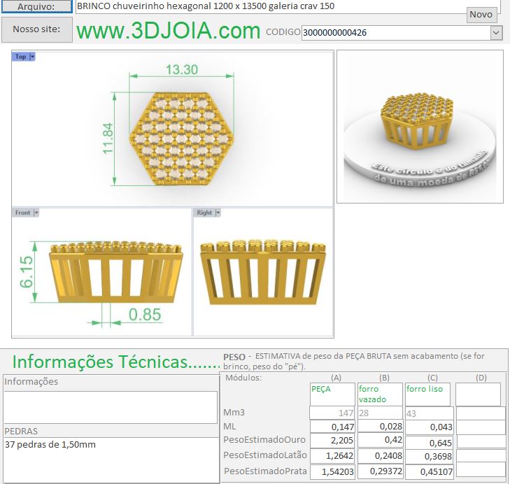 BRINCO chuveirinho hexagonal 1200 x 13500 galeria crav 150 3000000000426 ficha azul