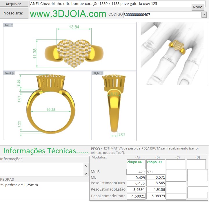 ANEL Chuveirinho oito bombe coração 1380 x 1138 pave galeria crav 125 3000000000407 ficha azul