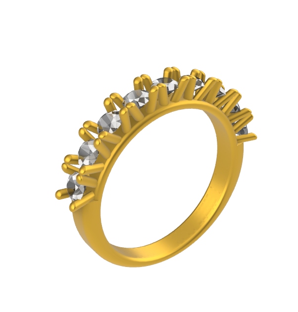 ANEL Meia aliança fio bombe 320 crav 295 r2,95 anatomico 3000000001598 z