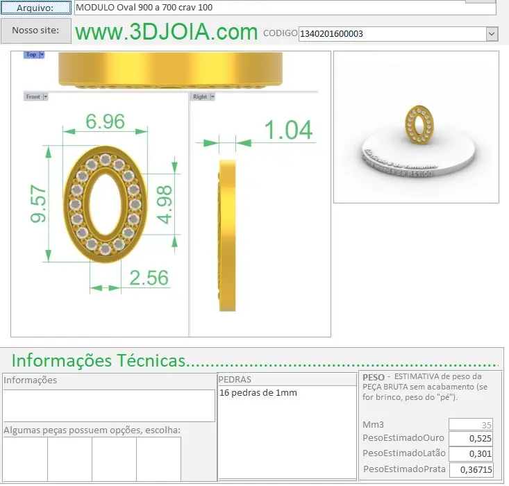 MODULO Oval 900 a 700 Cabeças topos crav 100 1340201600003 FICHA - Copia